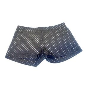 Umgee USA Womens Metallic Gold Diamond Print Shorts‎ Black Charcoal Medium M